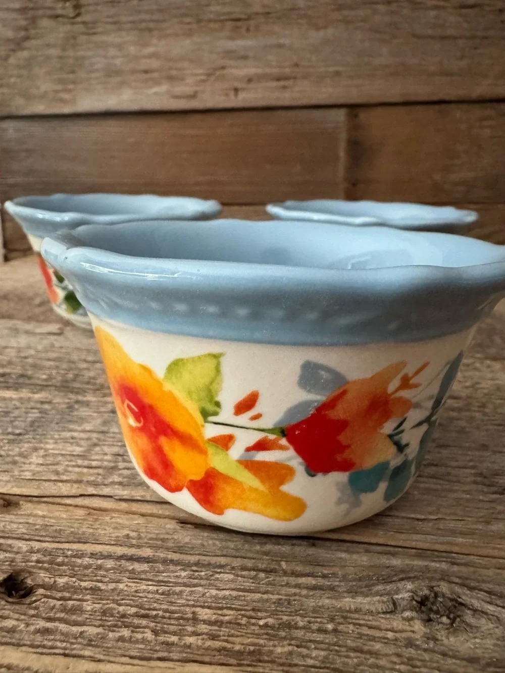 The Pioneer Woman Flea Market 4-inch stoneware ramekin – Set of 3